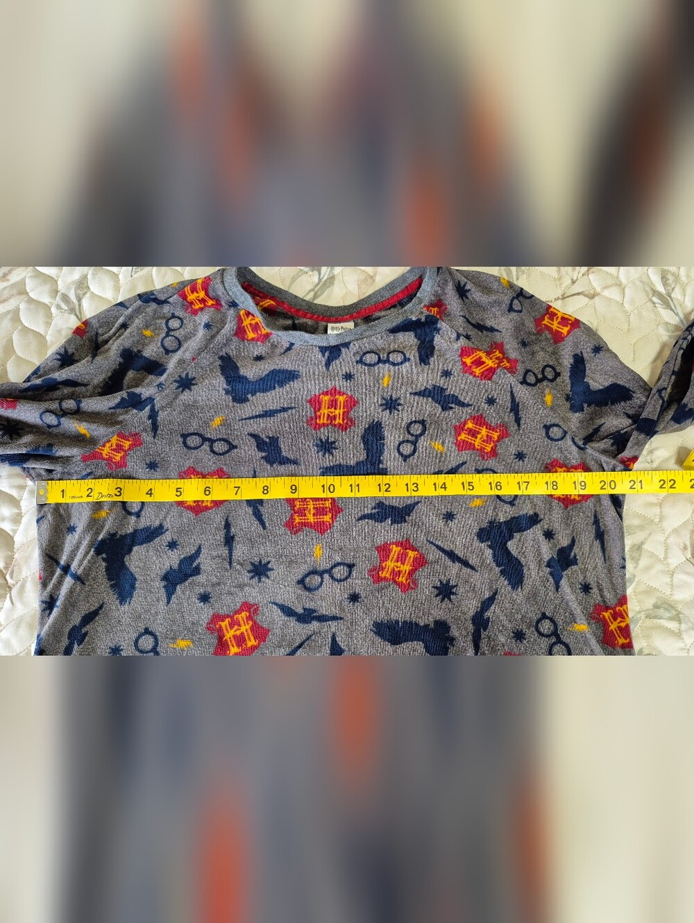 Womens Harry Potter Theme Pajama Sets - Navy & Gray - Picture 4 of 13